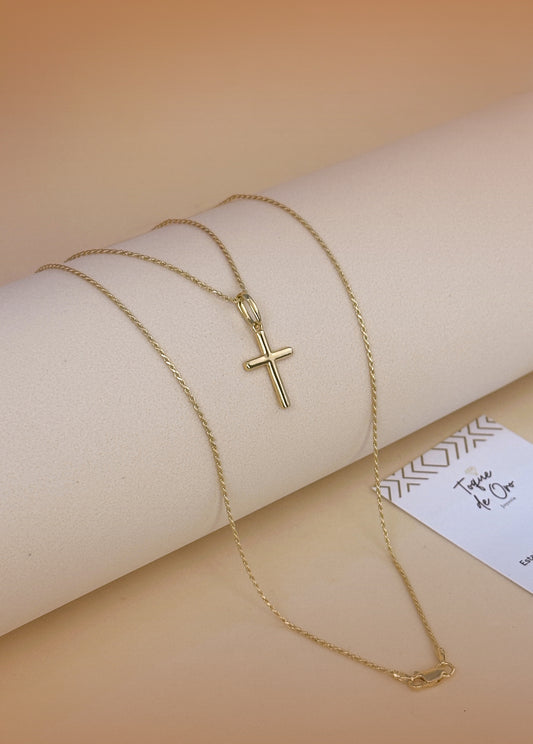 Combo Cadena Lazo 65 cms + Cruz