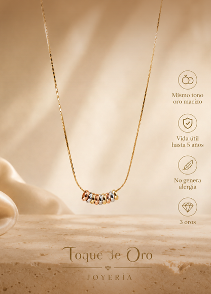 Collar de lujo Aros 3 Oros
