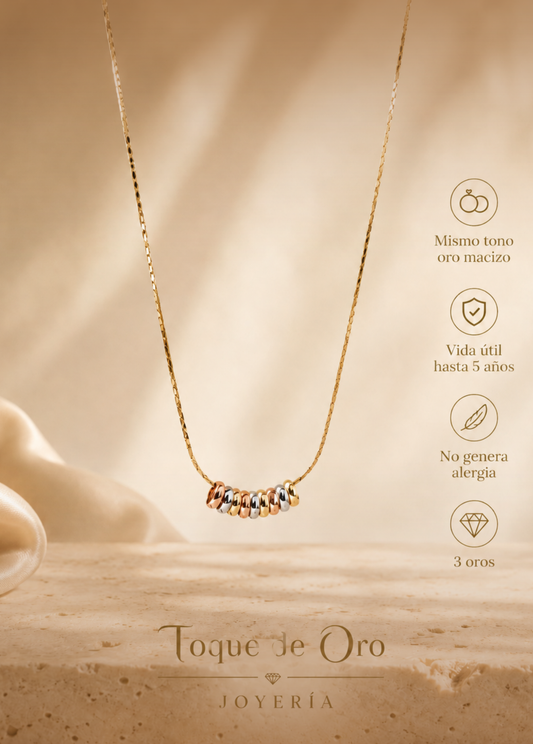 Collar de lujo Aros 3 Oros