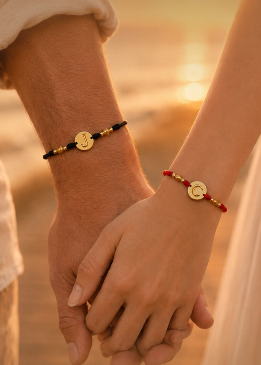 Pulseras Iniciales del Corazón