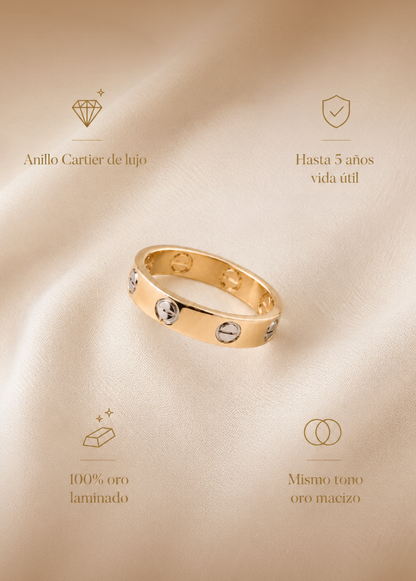 Anillo Dorado y Plata CT