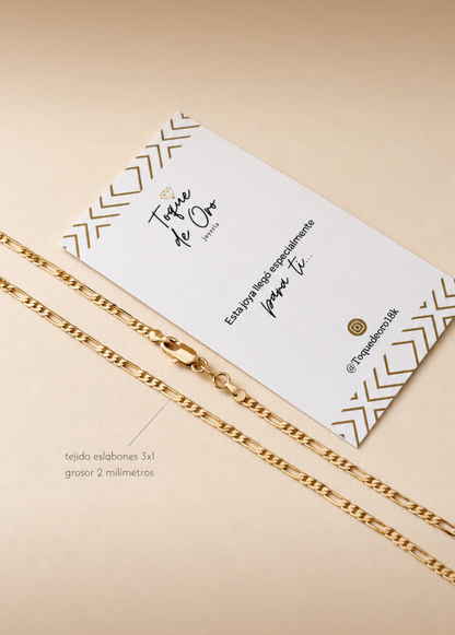 Combo Cadena CT 60 cm + Dije placa