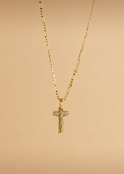 Dije El Señor De los Milagros Verde / Cristal