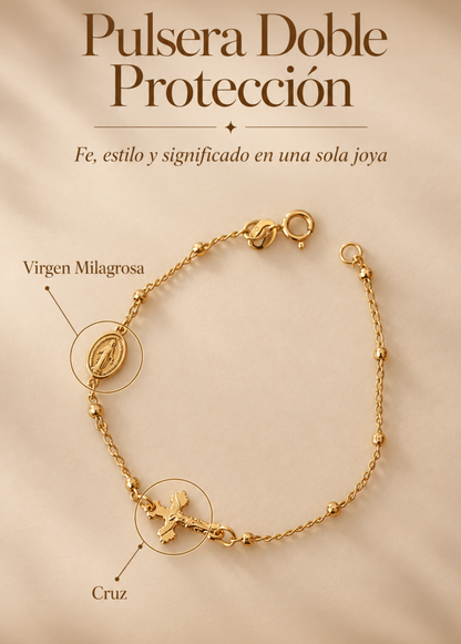 Pulsera Doble Proteccion  17.5 cm