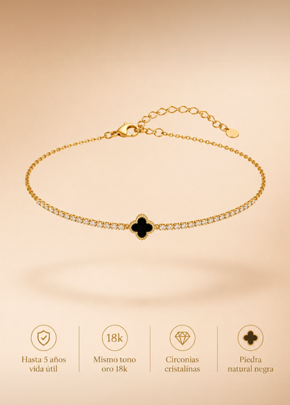 Pulsera Clover Bicolor 17 cm + extensor