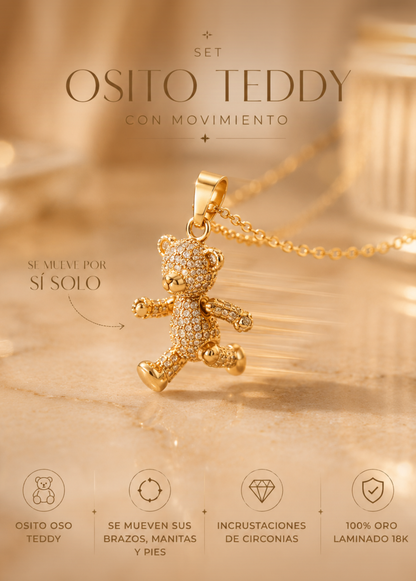 Combo Oso Teddy Premium en Circonias