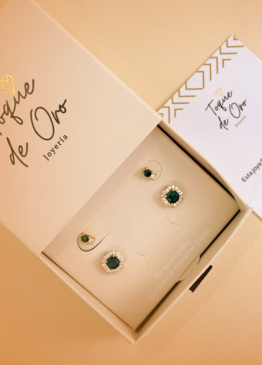 Juego De Lujo Verde X 2