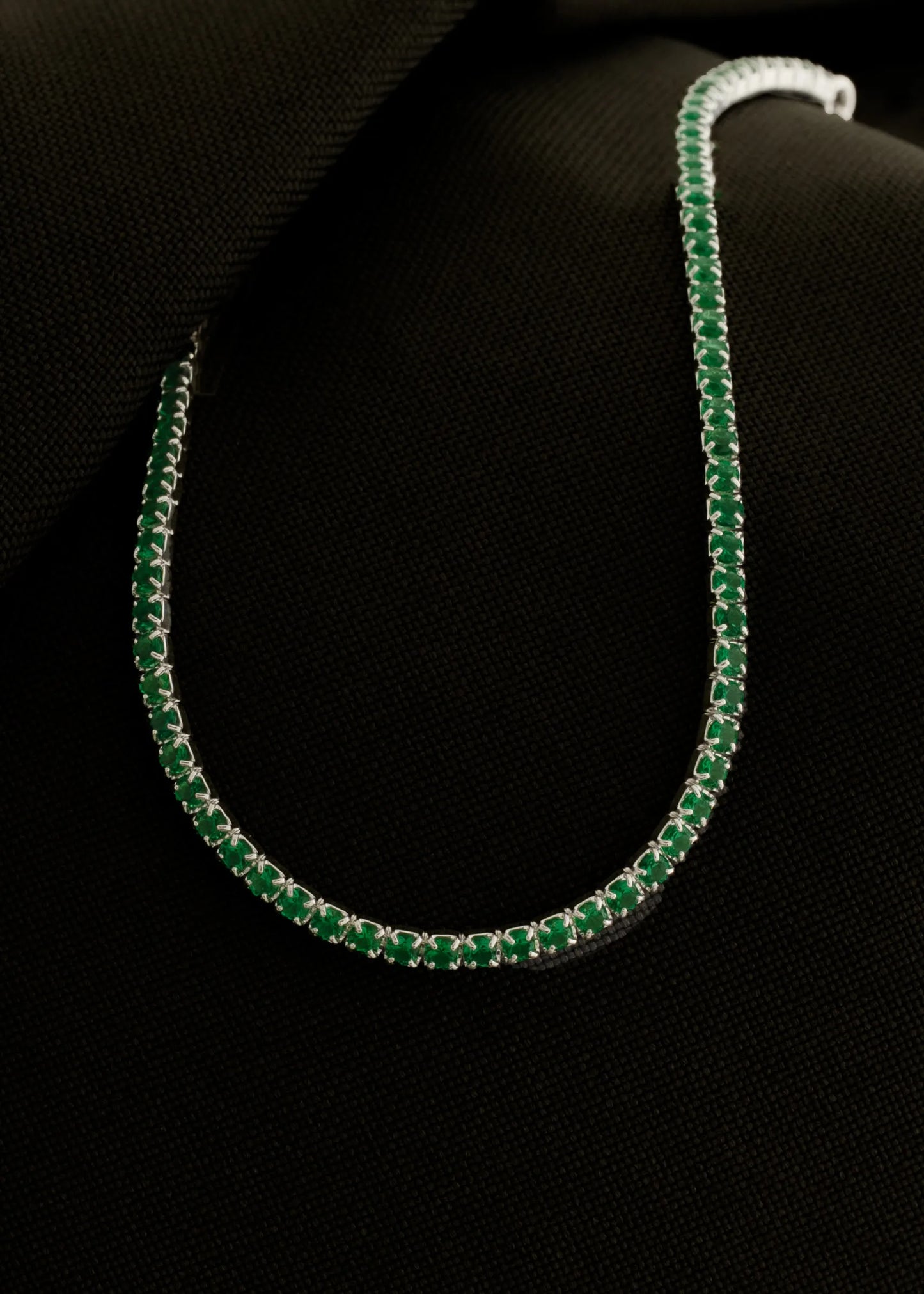 Pulsera Veneciana Verde Line 17 Cms + Ext