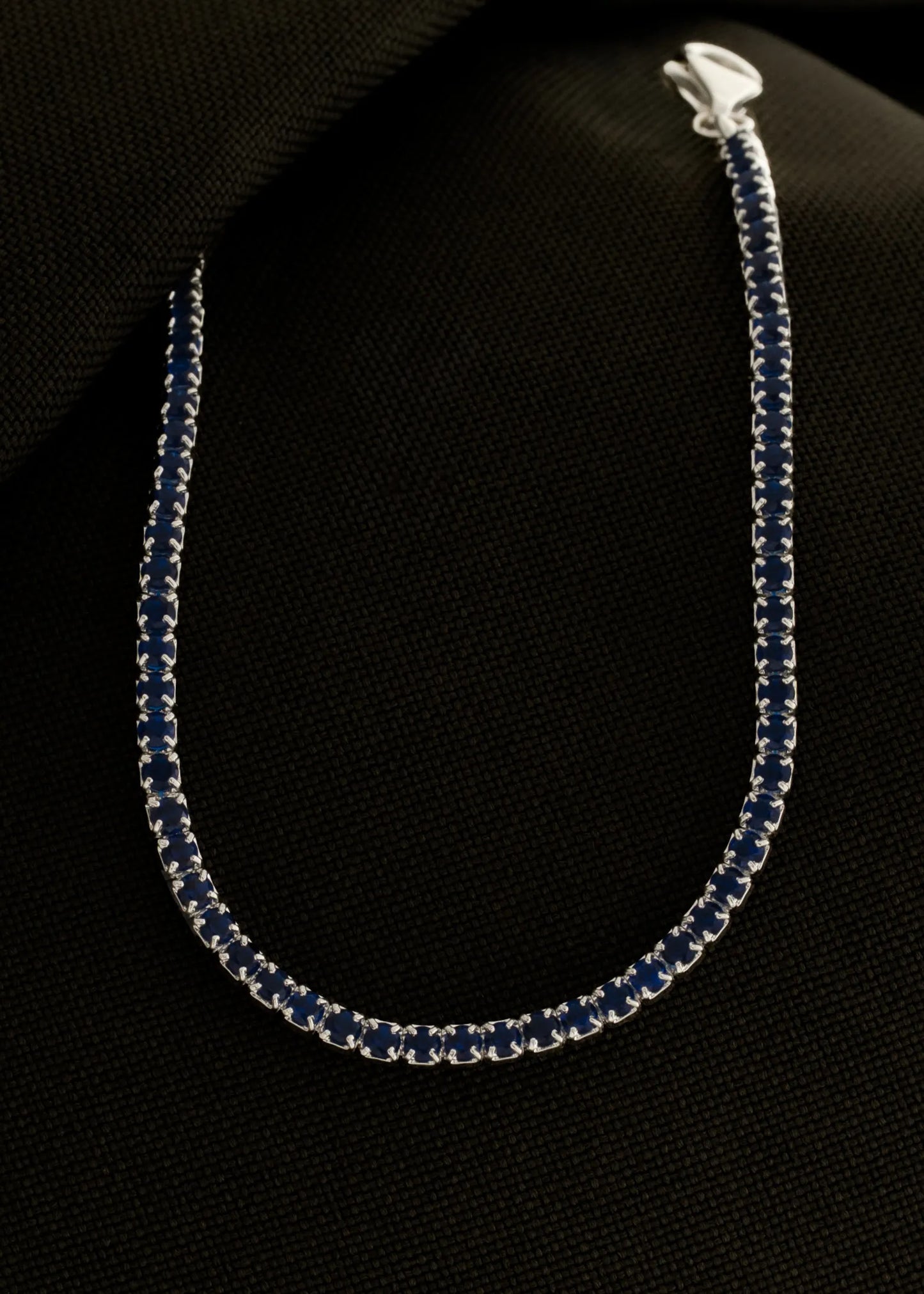 PulseraTennis Azul Line 17 Cms + Ext