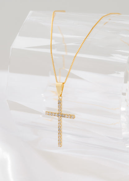 Dije Cruz de lujo circonias