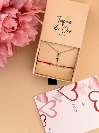 COMBO CRUZ + PULSERA
