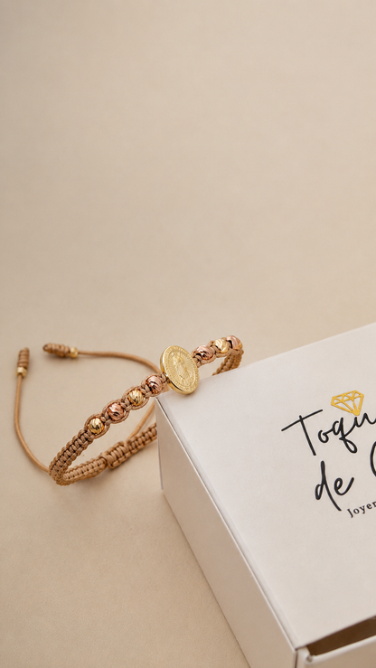 Pulsera Guadalupita 2 Oros