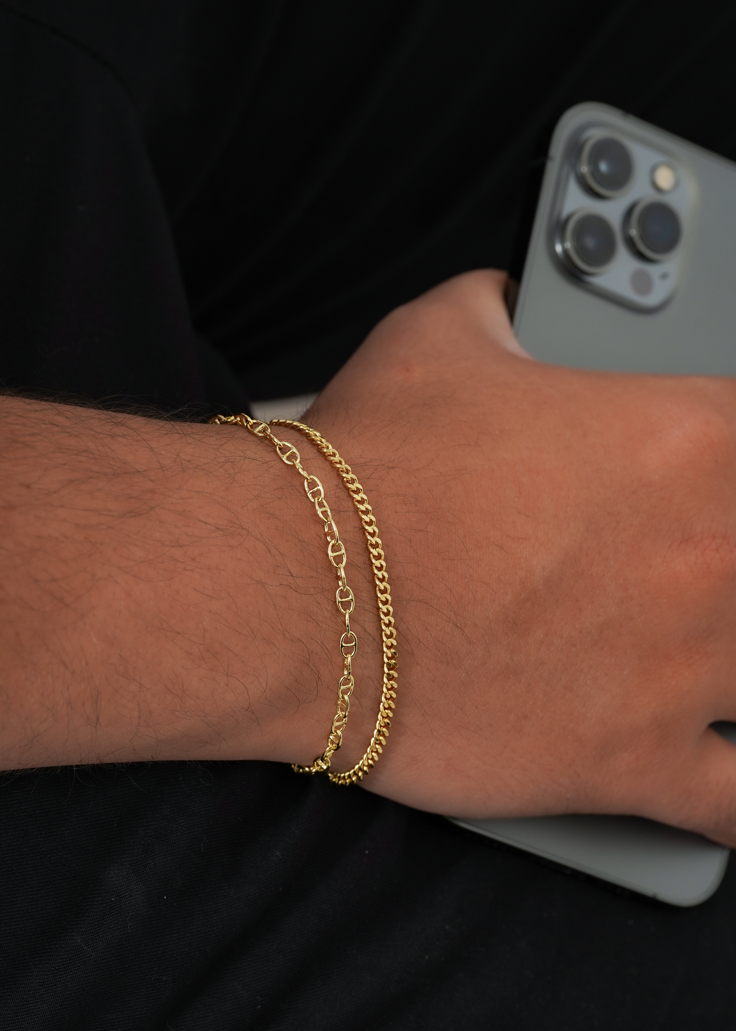 Pulsera Cubana Plana 20 Cms