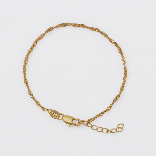 Pulsera Singapur 16 cms + Extensor 1.5 mm