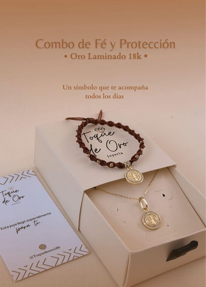 Combo Fe y Protección San Benito